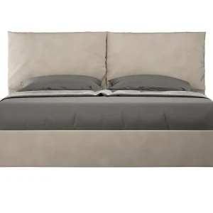 Gestoffeerd Bed 160×190 zonder lattenbodem microvezel zand Antea Gestoffeerd Bed 160×190 zonder lattenbodem microvezel zand Antea