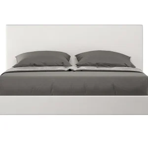 Gestoffeerd Bed 160×190 zonder lattenbodem kunstleer wit Naspy Gestoffeerd Bed 160×190 zonder lattenbodem kunstleer wit Naspy