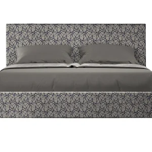 Gestoffeerd Bed 160×190 met lattenbodem stof Era 09 blauw Adele Gestoffeerd Bed 160×190 met lattenbodem stof Era 09 blauw Adele