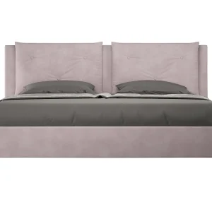 Gestoffeerd Bed 200×210 zonder lattenbodem microvezel lila Appia