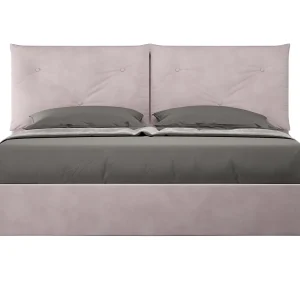 Gestoffeerd Bed 160×190 met lattenbodem microvezel lila Appia