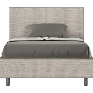 Gestoffeerd Bed 120×200 met lattenbodem stof Labirinto 1 wit Adele Gestoffeerd Bed 120×200 met lattenbodem stof Labirinto 1 wit Adele