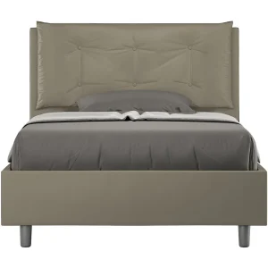 Gestoffeerd Bed 120×200 zonder lattenbodem kunstleer cappuccino Annalisa Large Gestoffeerd Bed 120×200 zonder lattenbodem kunstleer cappuccino Annalisa Large