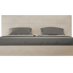 Gestoffeerd Bed 200×210 zonder lattenbodem microvezel zand Mika