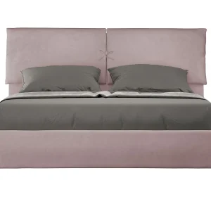 Gestoffeerd Bed 160×190 zonder lattenbodem microvezel lila Mados