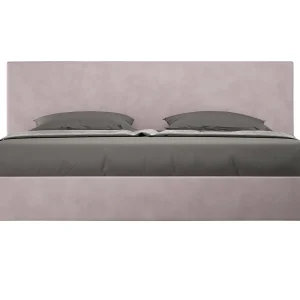 Gestoffeerd Bed 200×210 zonder lattenbodem microvezel lila Adele