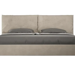 Gestoffeerd Bed 200×210 zonder lattenbodem microvezel zand Appia Large