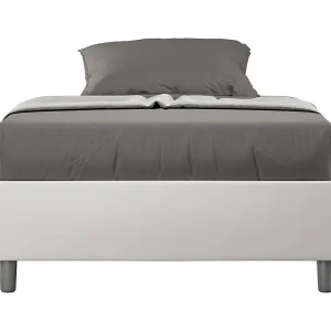 Gestoffeerd Bed 120×200 zonder lattenbodem kunstleer wit Azelia Gestoffeerd Bed 120×200 zonder lattenbodem kunstleer wit Azelia