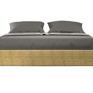 Gestoffeerd Bed 160×190 met lattenbodem stof Aragona 3 geel Azelia Gestoffeerd Bed 160×190 met lattenbodem stof Aragona 3 geel Azelia