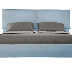 Gestoffeerd Bed 160×190 met lattenbodem microvezel lichtblauw Sleeper