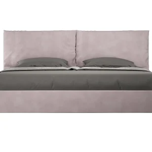 Gestoffeerd Bed 200×210 zonder lattenbodem microvezel lila Antea Large