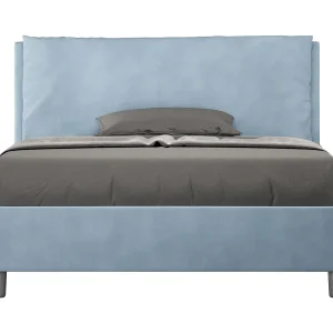 Gestoffeerd Bed 140×190 zonder lattenbodem microvezel lichtblauw Antea Large Gestoffeerd Bed 140×190 zonder lattenbodem microvezel lichtblauw Antea Large