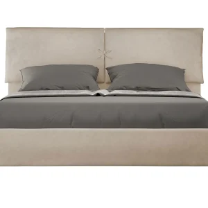 Gestoffeerd Bed 160×190 zonder lattenbodem microvezel zand Mados Gestoffeerd Bed 160×190 zonder lattenbodem microvezel zand Mados