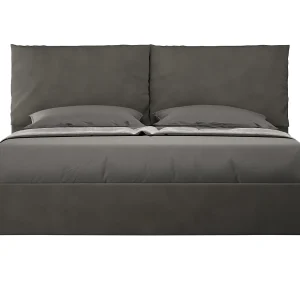 Gestoffeerd Bed 160×190 met lattenbodem microvezel grijs Antea Gestoffeerd Bed 160×190 met lattenbodem microvezel grijs Antea