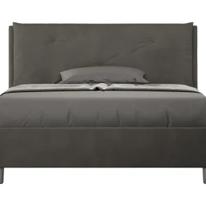 Gestoffeerd Bed 140×190 zonder lattenbodem microvezel grijs Appia Large Gestoffeerd Bed 140×190 zonder lattenbodem microvezel grijs Appia Large