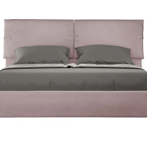 Gestoffeerd Bed 160×190 zonder lattenbodem microvezel lila Sleeper