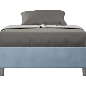 Gestoffeerd Bed 140×200 zonder lattenbodem microvezel lichtblauw Azelia Gestoffeerd Bed 140×200 zonder lattenbodem microvezel lichtblauw Azelia