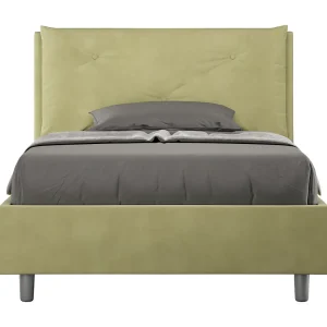 Gestoffeerd bed 120×190 met opbergruimte microvezel groen Appia Large Gestoffeerd bed 120×190 met opbergruimte microvezel groen Appia Large