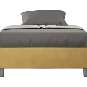Gestoffeerd Bed 120×190 met opbergruimte microvezel oker Azelia Gestoffeerd Bed 120×190 met opbergruimte microvezel oker Azelia