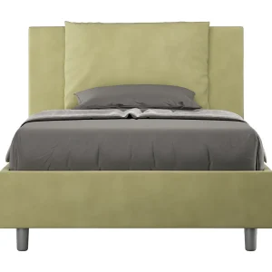 Gestoffeerd Bed 120×190 met opbergruimte microvezel groen Antea Gestoffeerd Bed 120×190 met opbergruimte microvezel groen Antea