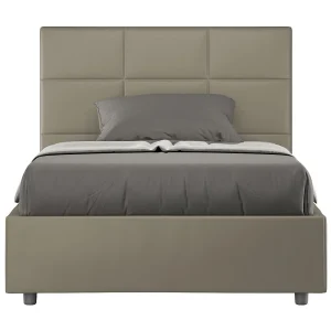 Gestoffeerd bed 140×200 met opbergruimte kunstleer cappuccino Mika Gestoffeerd bed 140×200 met opbergruimte kunstleer cappuccino Mika