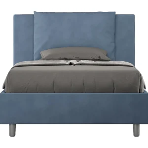 Gestoffeerd Bed 120×210 met opbergruimte microvezel blauw Antea Gestoffeerd Bed 120×210 met opbergruimte microvezel blauw Antea