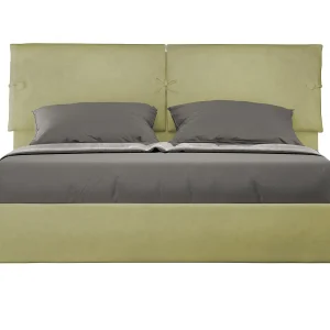 Gestoffeerd Bed 160×200 met opbergruimte microvezel groen Sleeper