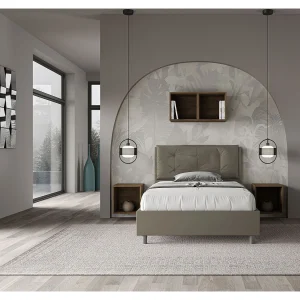 Gestoffeerd bed 120×190 met opbergruimte kunstleer cappuccino Annalisa Large Gestoffeerd bed 120×190 met opbergruimte kunstleer cappuccino Annalisa Large