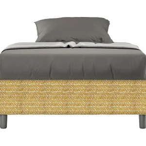 Gestoffeerd Bed 120×190 met opbergruimte stof Aragona 3 geel Azelia Gestoffeerd Bed 120×190 met opbergruimte stof Aragona 3 geel Azelia