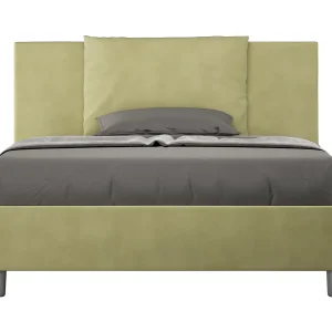 Gestoffeerd Bed 140×190 zonder lattenbodem microvezel groen Antea Gestoffeerd Bed 140×190 zonder lattenbodem microvezel groen Antea