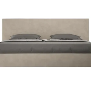 Gestoffeerd Bed 200×210 zonder lattenbodem microvezel zand Adele