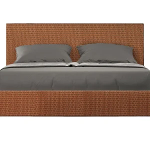 Gestoffeerd Bed 160×200 met opbergruimte stof Labirinto 04 oranje Adele