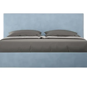 Gestoffeerd Bed 160×190 met opbergruimte microvezel lichtblauw Adele Gestoffeerd Bed 160×190 met opbergruimte microvezel lichtblauw Adele