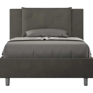 Gestoffeerd Bed 120×190 met opbergruimte microvezel grijs Appia Gestoffeerd Bed 120×190 met opbergruimte microvezel grijs Appia