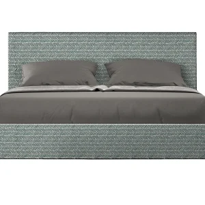 Gestoffeerd Bed 160×200 met opbergruimte stof Aragona 7 lichtblauw Adele
