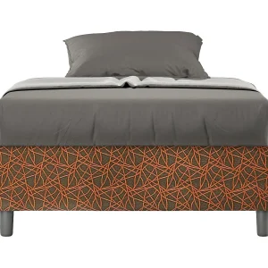 Gestoffeerd Bed 120×190 met opbergruimte stof Era 4 oranje Azelia Gestoffeerd Bed 120×190 met opbergruimte stof Era 4 oranje Azelia