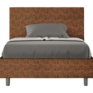 Gestoffeerd Bed 120×200 met opbergruimte stof Era 4 oranje Adele Gestoffeerd Bed 120×200 met opbergruimte stof Era 4 oranje Adele