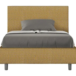 Gestoffeerd Bed 120×200 met opbergruimte stof Labirinto 6 geel Adele Gestoffeerd Bed 120×200 met opbergruimte stof Labirinto 6 geel Adele