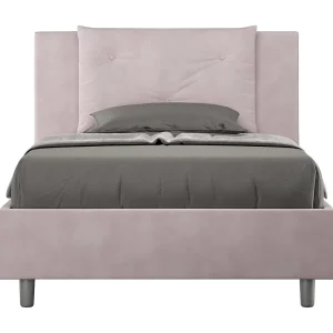 Gestoffeerd Bed 120×190 met opbergruimte microvezel lila Appia Gestoffeerd Bed 120×190 met opbergruimte microvezel lila Appia