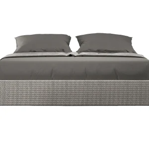 Gestoffeerd Bed 160×200 met opbergruimte stof Labirinto 02 grijs Azelia