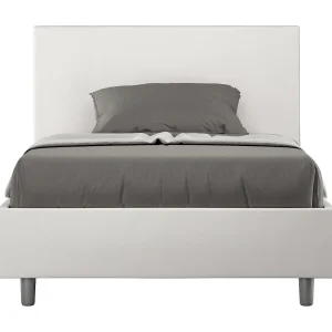 Gestoffeerd bed 120×190 met opbergruimte kunstleer wit Adele Gestoffeerd bed 120×190 met opbergruimte kunstleer wit Adele