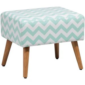 Hocker stof pastelblauw MANTEO Hocker stof pastelblauw MANTEO