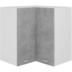 Hanghoekkast Lyon 57x57x60 cm bewerkt hout betongrijs Hanghoekkast Lyon 57x57x60 cm bewerkt hout betongrijs