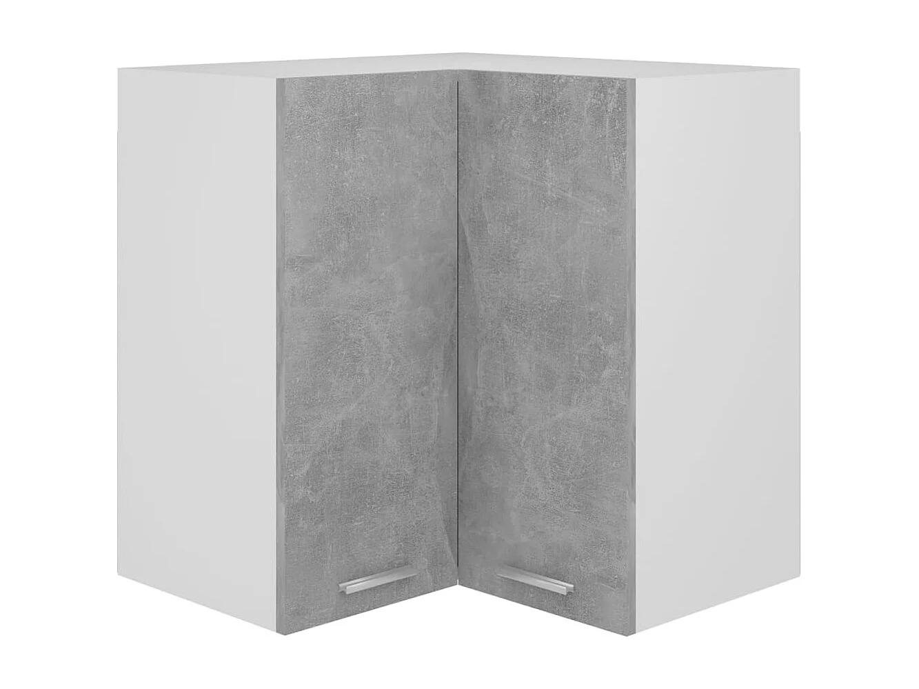 Hanghoekkast Lyon 57x57x60 cm bewerkt hout betongrijs