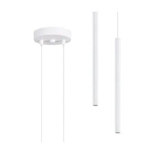Hanglamp Arche modern van  – 2 lichtbronnen – L.15 x H.118 cm – wit