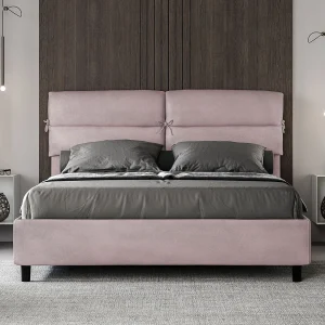 Gestoffeerd Bed 160×190 met opbergruimte microvezel lila Nandy Gestoffeerd Bed 160×190 met opbergruimte microvezel lila Nandy