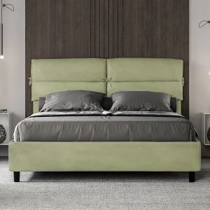 Gestoffeerd Bed 160×190 met opbergruimte microvezel groen Nandy Gestoffeerd Bed 160×190 met opbergruimte microvezel groen Nandy