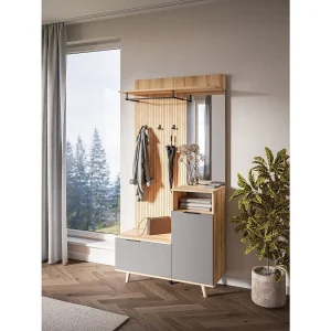 Halmeubel Nordic C evoke eiken / tabilla / grafiet 100 cm Halmeubel Nordic C evoke eiken / tabilla / grafiet 100 cm