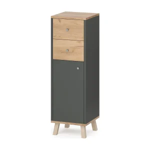 Halfhoge kast antraciet 30x30x95 senyo Halfhoge kast antraciet 30x30x95 senyo