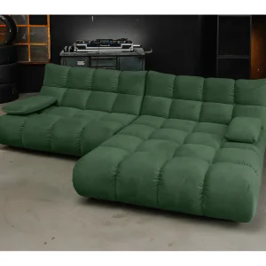Hoekbank Gestoffeerde kruk Draaibare fauteuil Stel in – Smaragdgroen Fluweel – VIVIEN Hoekbank Gestoffeerde kruk Draaibare fauteuil Stel in – Smaragdgroen Fluweel – VIVIEN